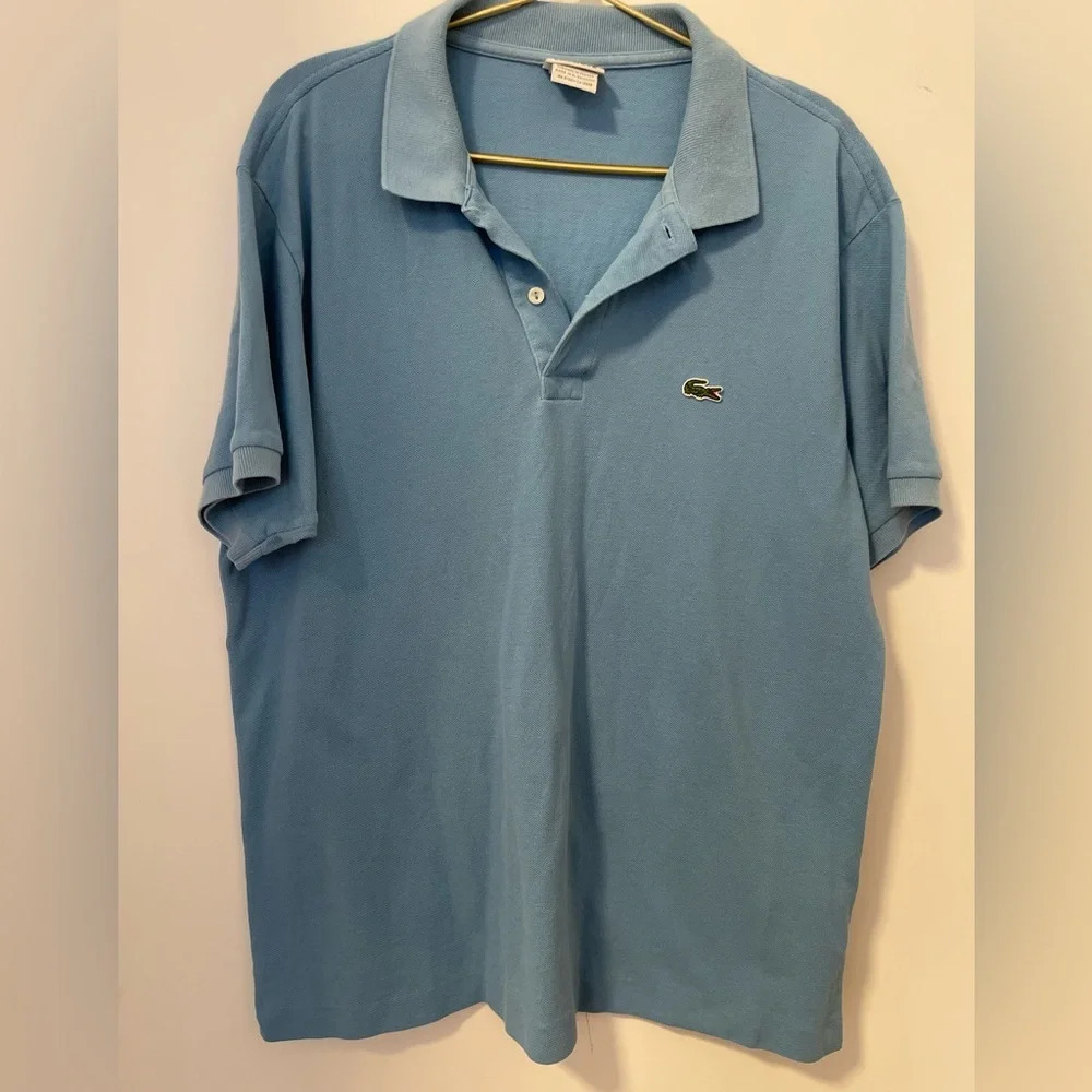 Lacoste Polo Men’s Blue short Sleeve Classic Fit Size 6